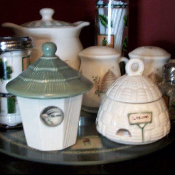 Whimsical PFALTZGRAFF Naturewood Small Cannister/Sugar Bowl - Picture 5 of 5